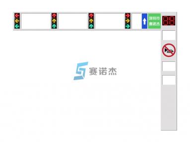 7m一体式框架交通信号灯杆