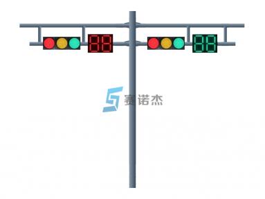 8m多悬臂无缝钢管交通信号灯杆