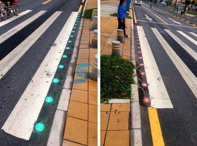 深圳市福田区LED发光道钉项目案例