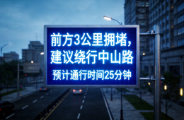 交通诱导屏的工作原理：从数据采集到实时显示的智能闭环