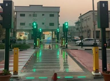 沙特斑马线警示系统的安全与人性化革新